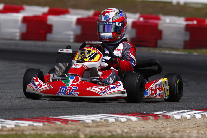 After claiming the 2013 Florida Winter Tour Rotax Mini Max championship, Nicholas Brueckner showed his speed this past weekend at the Texas ProKart Challenge (Photo credit: INTL-KartingMedia.com) 
