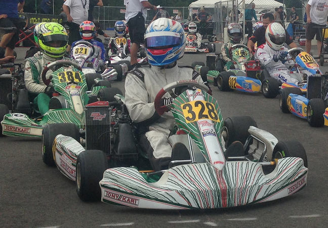 As an independent driver, AJ Myers battled some of the biggest teams in karting, narrowly missing the Super Pole and scoring a top-five result in Rotax Senior (Photo credit: AJ Myers Racing)